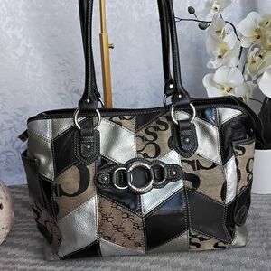 Sophia Caparelli Signature Patchwork Leather Shoulder Bag